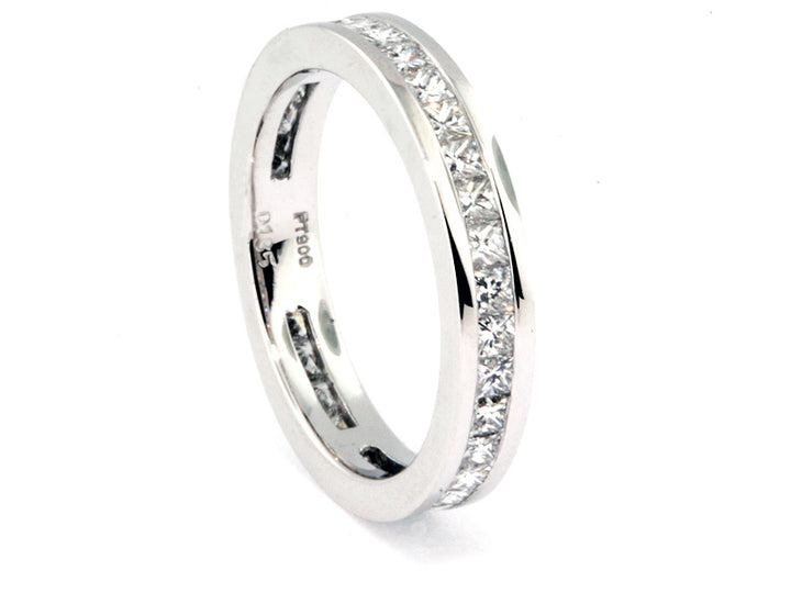 Platinum Eternity Style Diamond Wedding Band