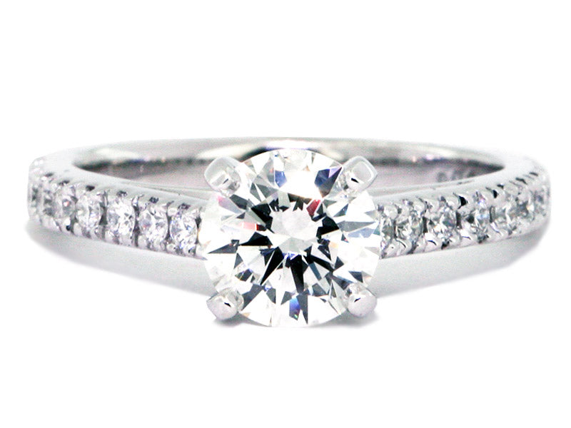 Alternate Jolie Platinum Thin Line Diamond Engagement Ring Setting