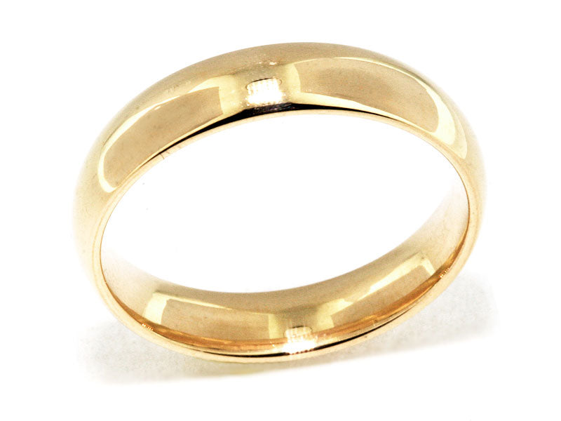 Yellow Gold Comfort-Fit Men's Wedding Band