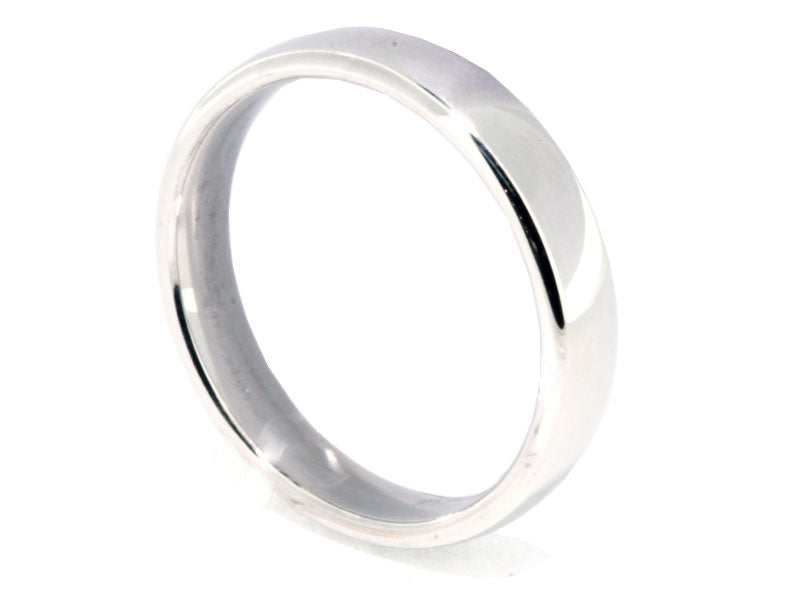 4.5mm Platinum Euro-Style Men's Wedding Band