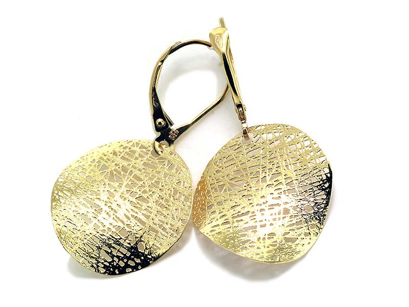 14K Yellow Gold Small Circle Earrings