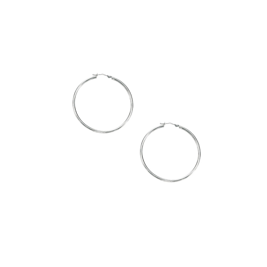 10K Gold 1.5x30mm Hoop Earring