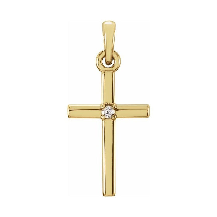 Birthstone Cross Pendant