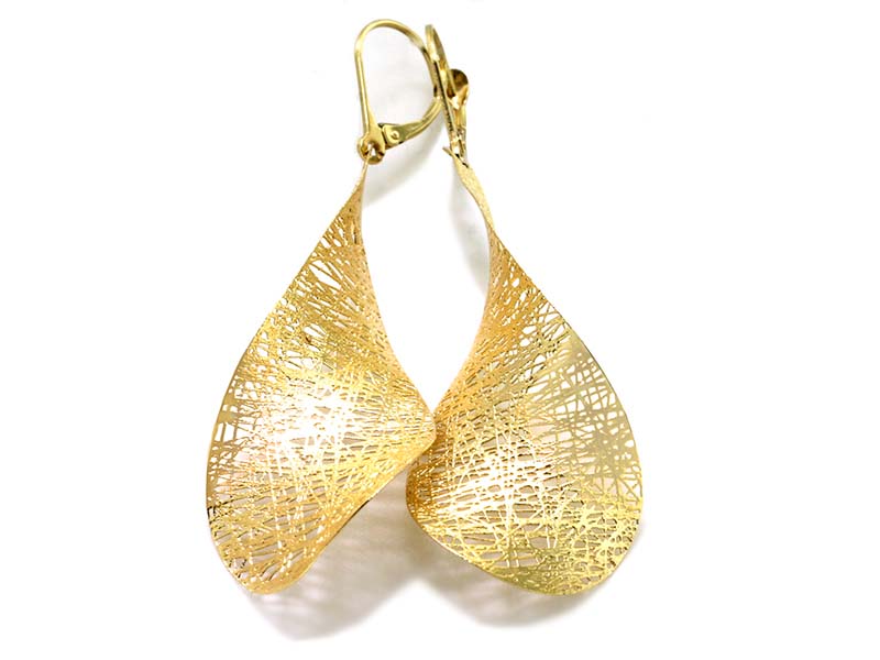 Gold Propeller Earrings