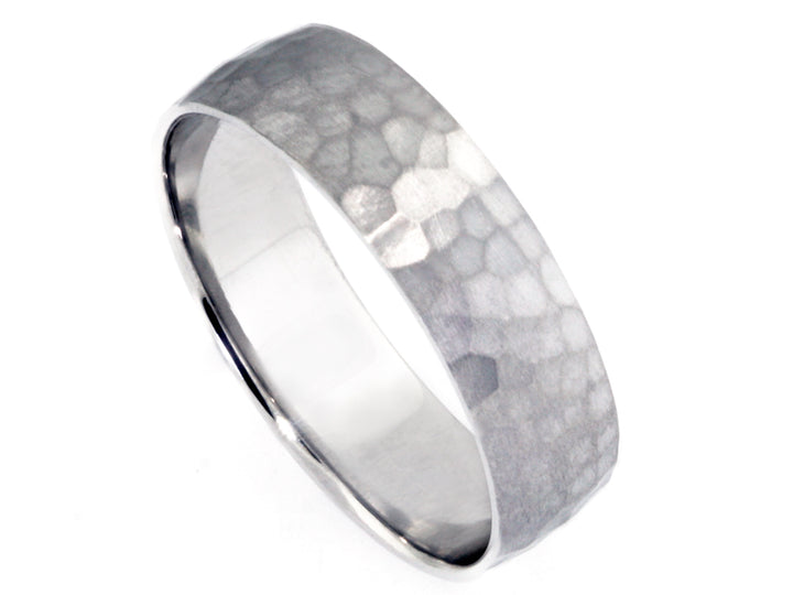 Men's Hammered Finish Wedding Band