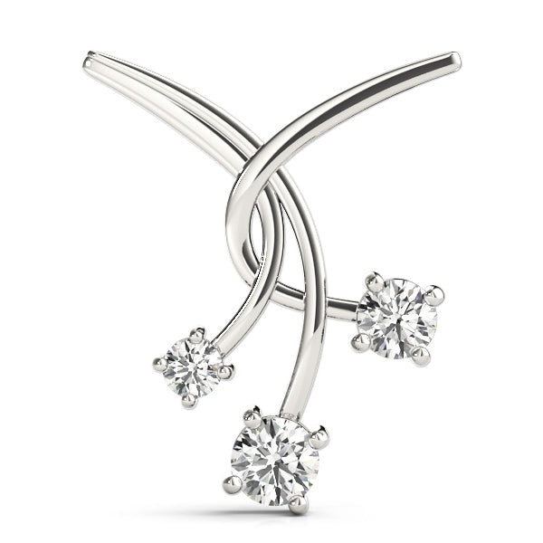 Diamond Round 3-Stone Pendant