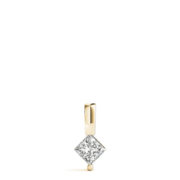 14K Yellow Gold 1/20 CT Diamond Solitaire Pendant