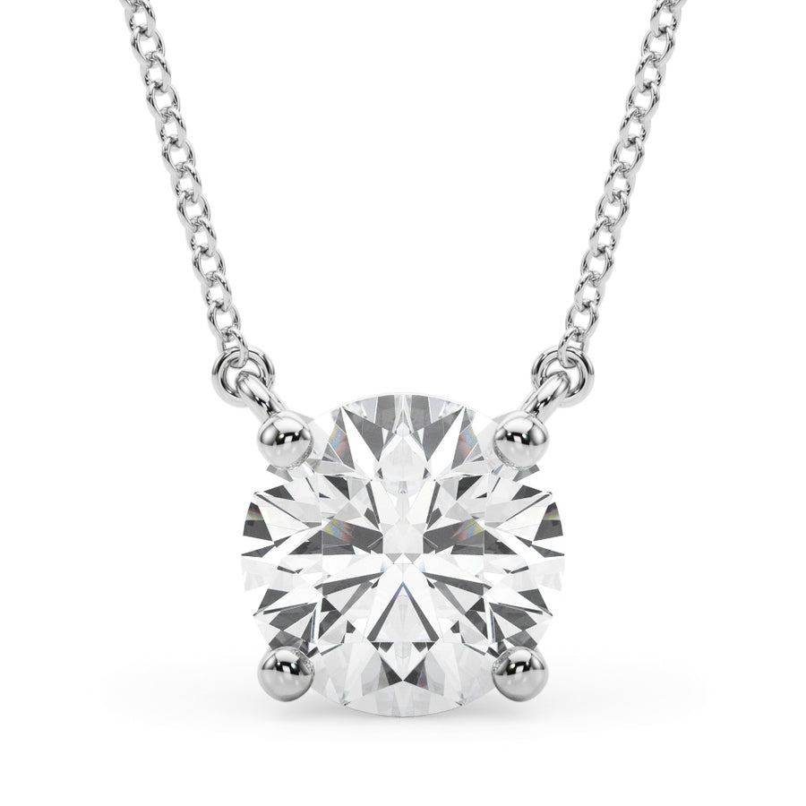 1.0 CT Round Diamond Solitaire Pendant
