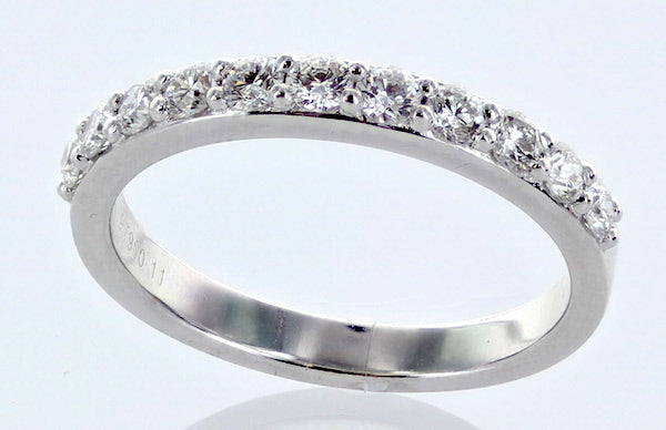 Loretta Platinum And Diamond Shared-Prong Wedding Band