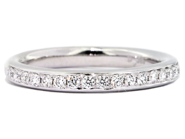 Platinum Azure Channel-Style Bead-Set Diamond Wedding Band