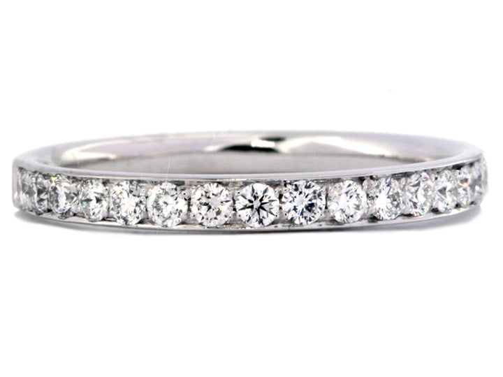 Platinum Bead-Set Channel-Style  Wedding Band | Washington Diamond