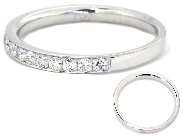 Platinum Bead-Set Channel-Style  Wedding Band | Washington Diamond