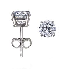0.50 Carat t.w. IJ-SI Diamond 14K White Gold Stud Earrings