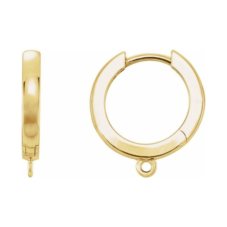 Hinged Hoop Earring Top