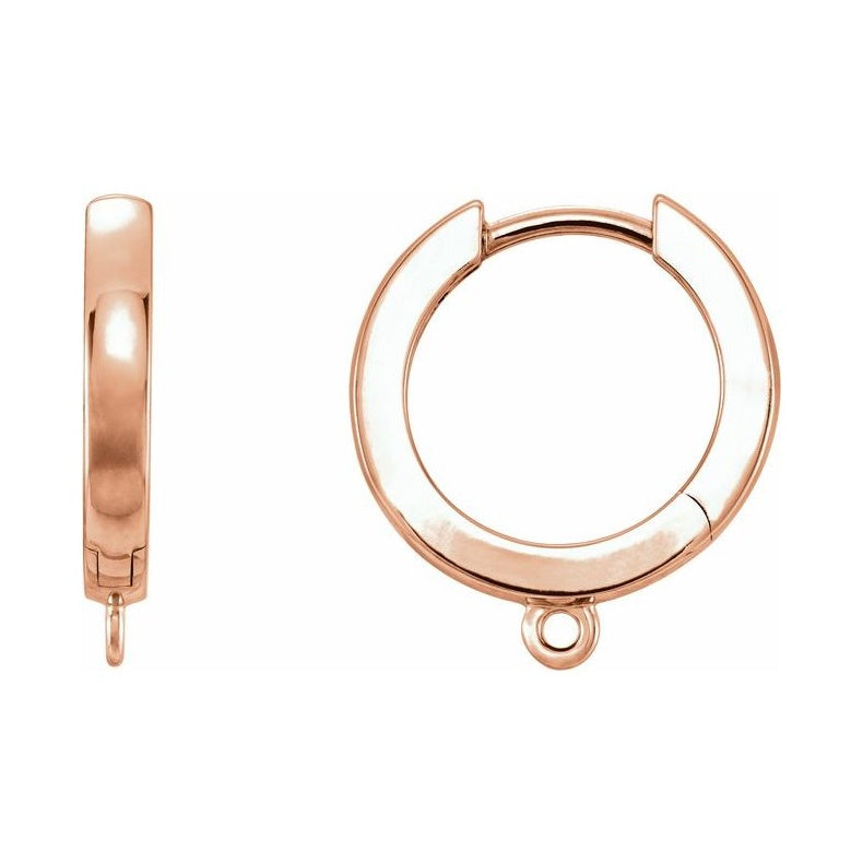 Hinged Hoop Earring Top