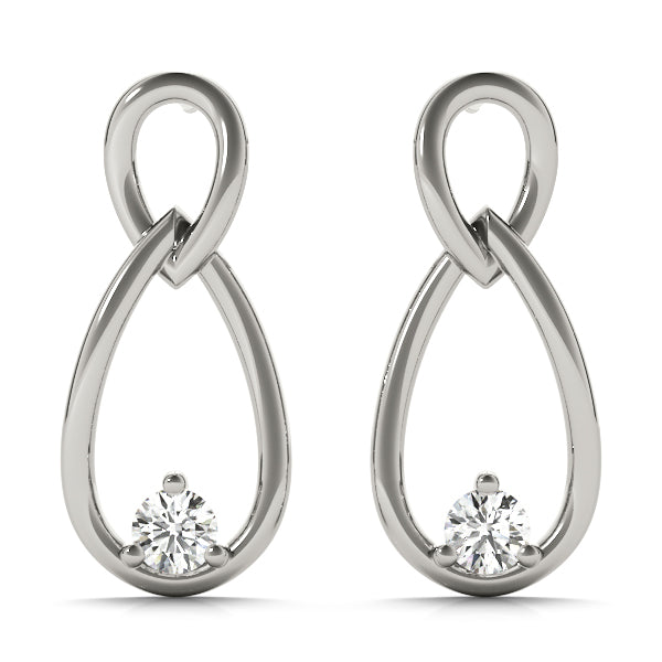 Diamond Round Stud Earring
