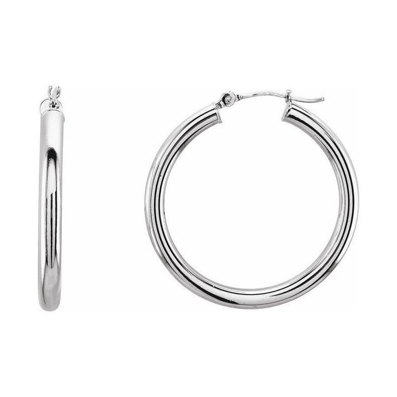 Tube Hoop Earrings
