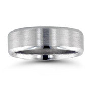 Platinum Satin Finish Wedding Band