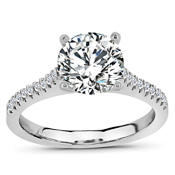 Plat Dia Eng Mtg 18 round diamonds = .15cts t.w