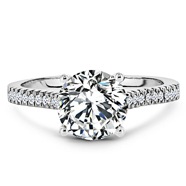 Plat Dia Eng Mtg 18 round diamonds = .15cts t.w