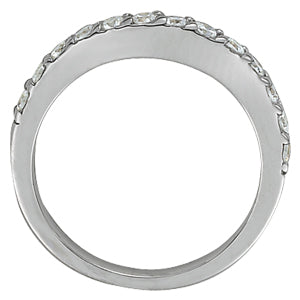15-Stone Round Diamond Wedding Band