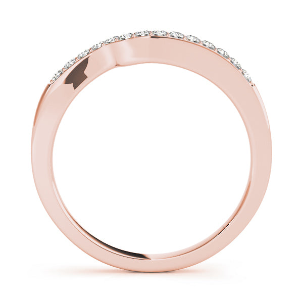 18K Rose Gold 14-Diamond Wedding Ring