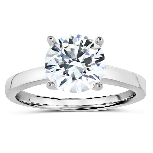 Platinum Solitaire Engagement Setting | Washington Diamond