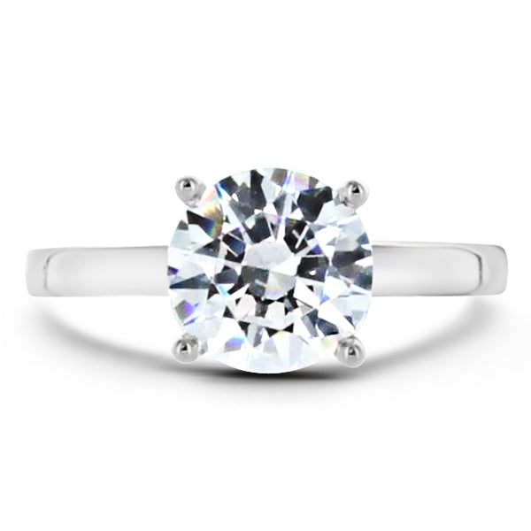 Platinum Solitaire Engagement Setting | Washington Diamond