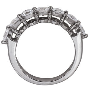7-Stone Round Diamond Wedding Band