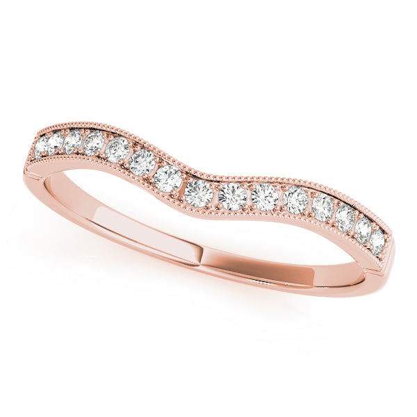 18K Rose Gold Diamond Wedding Ring