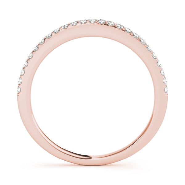 14K Rose Gold Diamond Wedding Ring