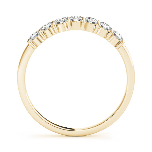 14K Yellow Gold Multi-Diamond Wedding Band