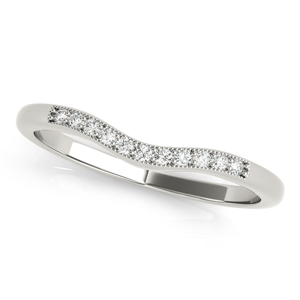 Multi-Diamond 14K Gold Wedding Ring