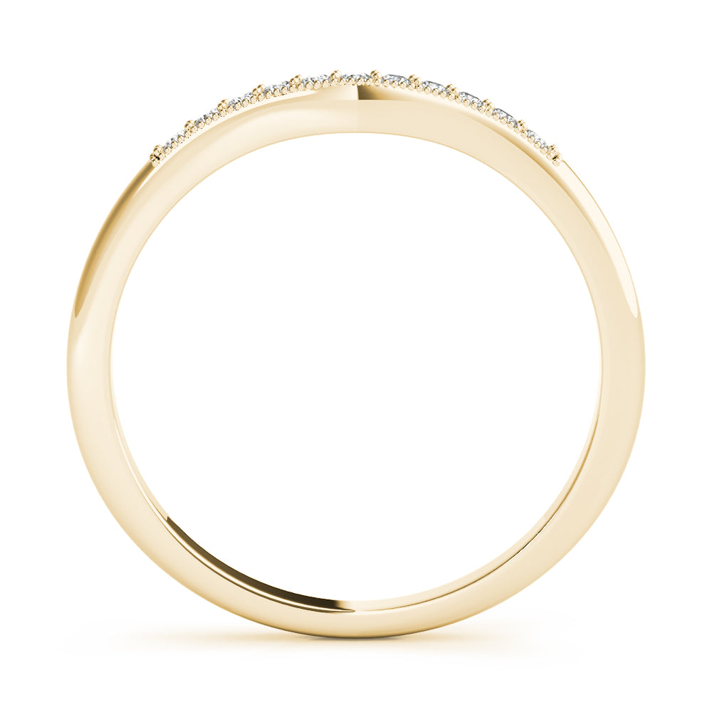14K Yellow Gold Diamond Wedding Ring