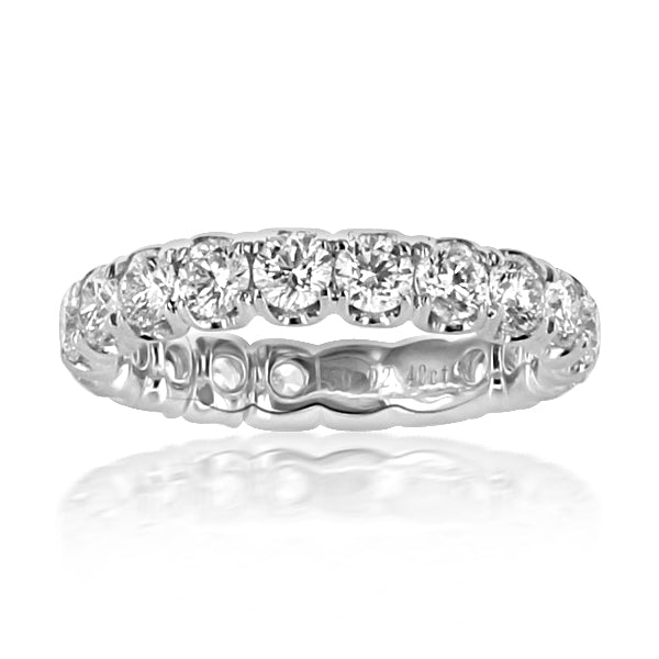 Platinum Riley "U" shaped Eternity Band | Washington Diamond