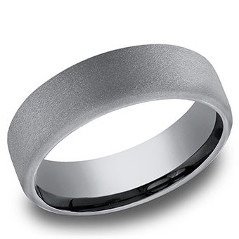 6.5mm Sand-Blasted Tantalum Men's Wedding Band