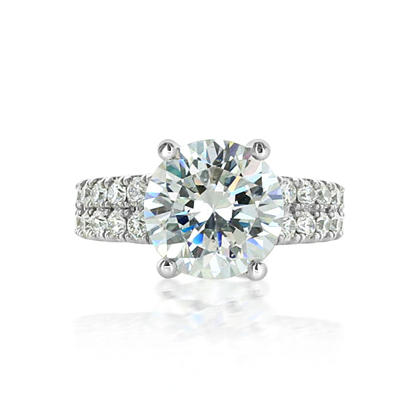 The "Avaline" double-row platinum diamond engagement setting