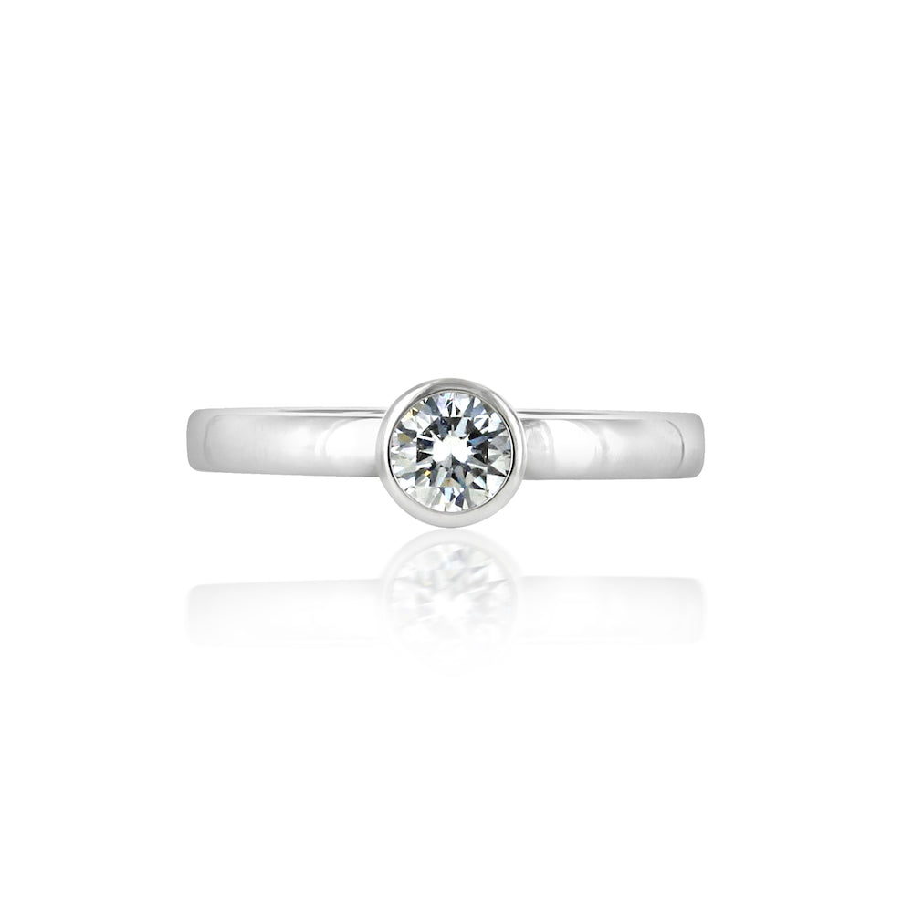 Customizable Platinum Friendship Ring