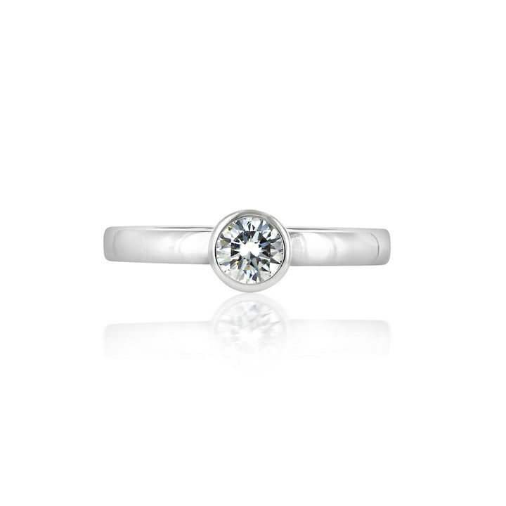 Customizable Platinum Friendship Ring