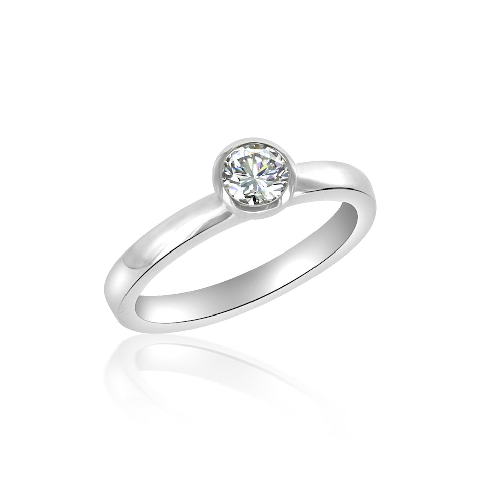 Customizable Platinum Friendship Ring