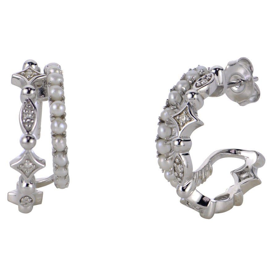 Sterling Silver Freshwater Earring