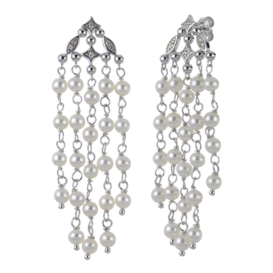 Sterling Silver Freshwater Pearl Earring