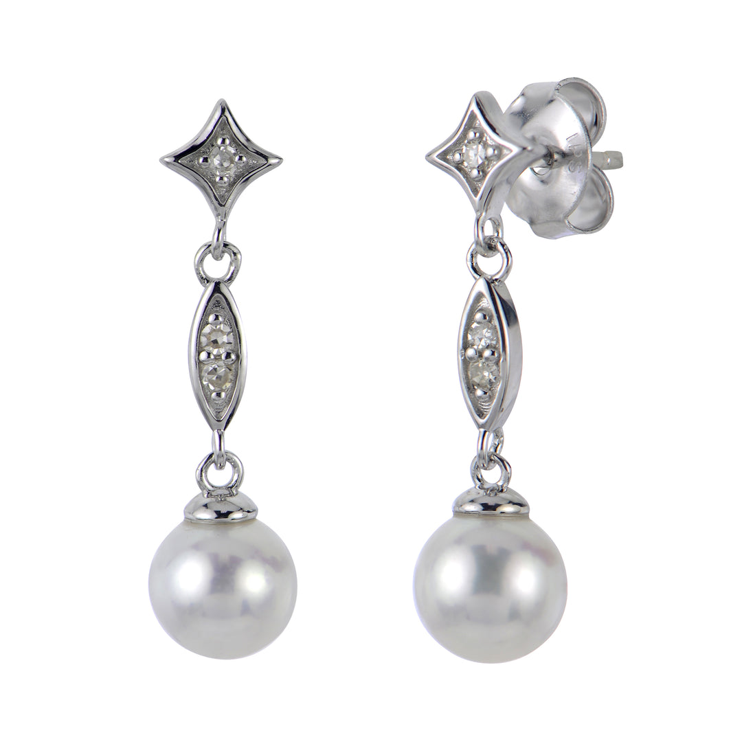 Sterling Silver Freshwater Pearl Earring