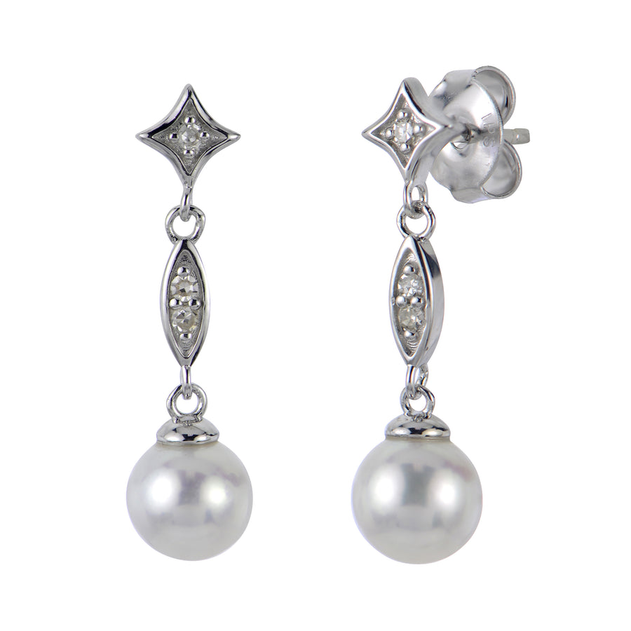 Sterling Silver Freshwater Pearl Earring