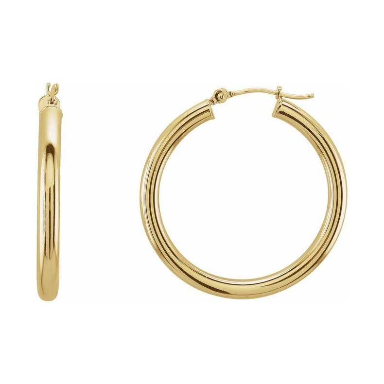 Tube Hoop Earrings