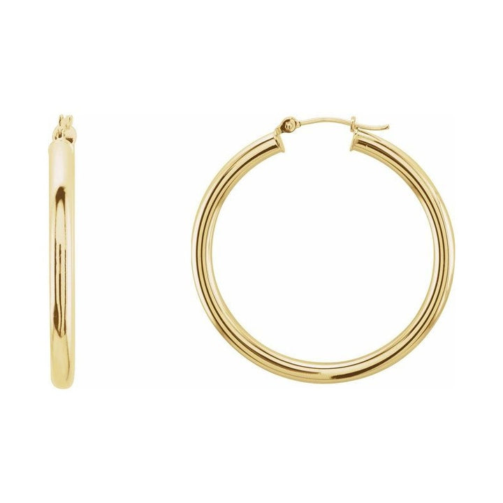 Tube Hoop Earrings
