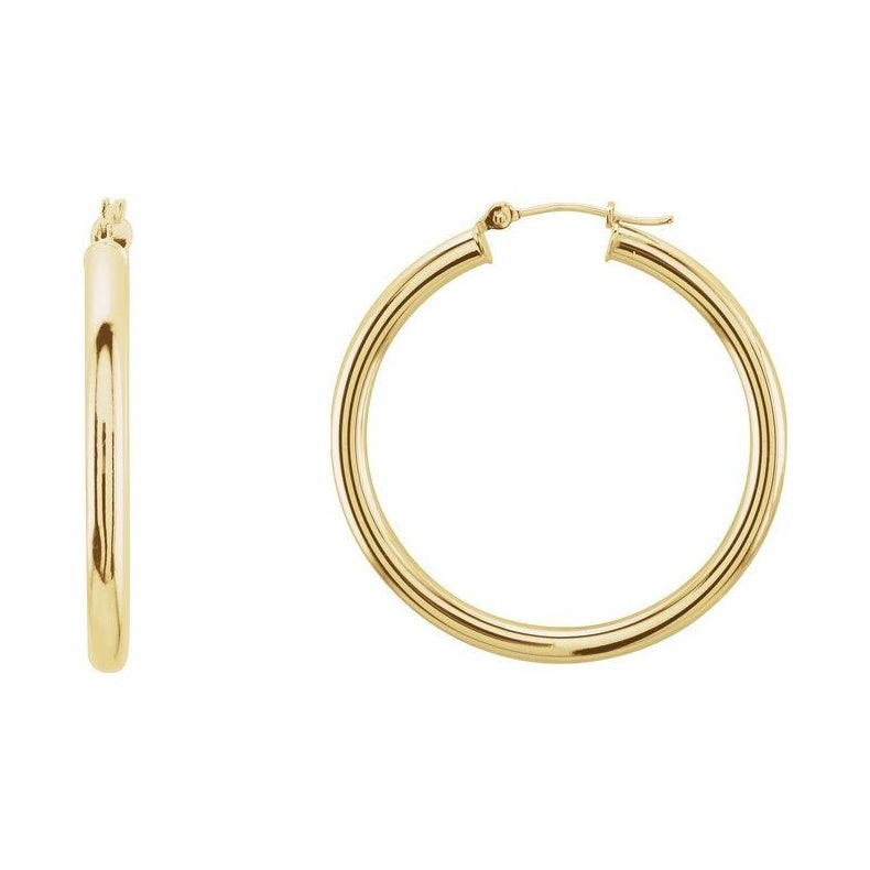 Tube Hoop Earrings