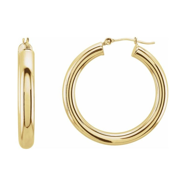 Tube Hoop Earrings