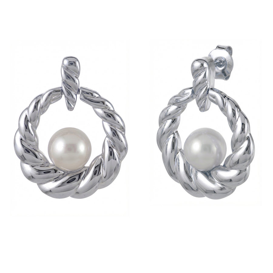Sterling Silver Freshwater Pearl Earring