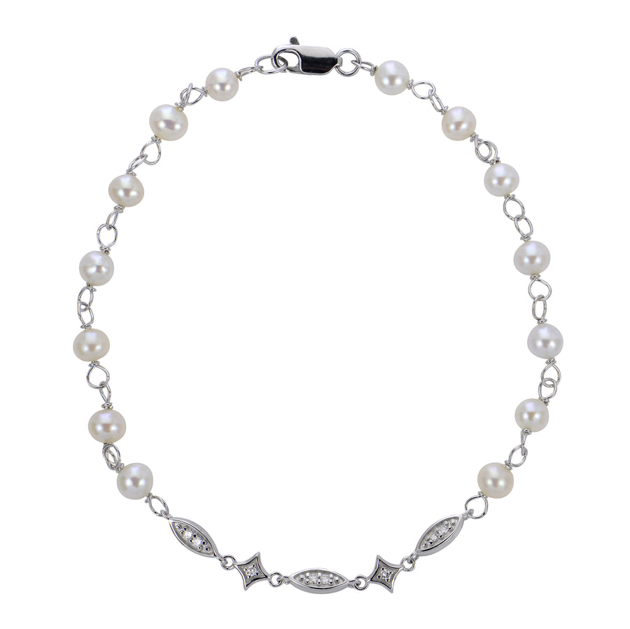 Sterling Silver Freshwater Pearl Bracelet